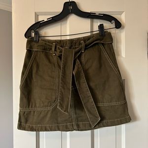 Top Shop Olive Green mini skirt